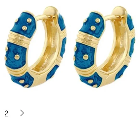 Lauren G. Adams huggie earrings NWT